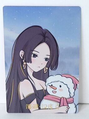 Boa Hancock Chibi Snowman Waifu Card Anime Girl Wall Art Oversized Board A5